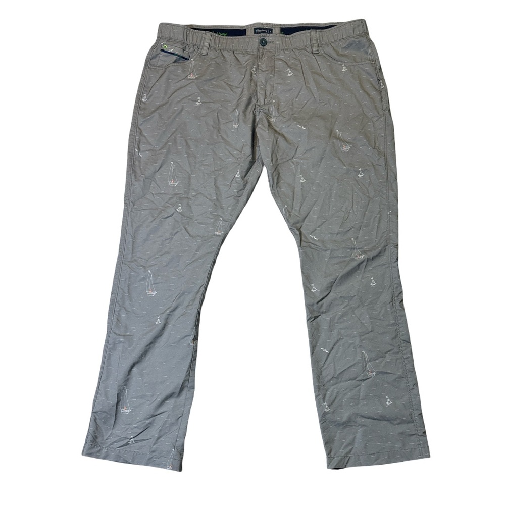 William Murray mens 40x32 gray sailboat performance lightweight golf pants